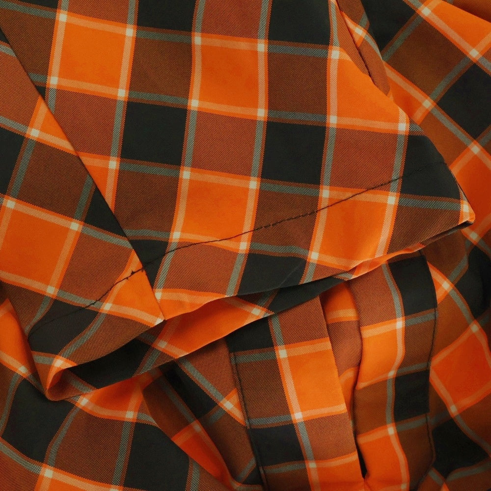 RAF SIMONS(ラフシモンズ) 12SS Nylon Coat ギンガムチェック ナイロンコート オレンジ RS6125