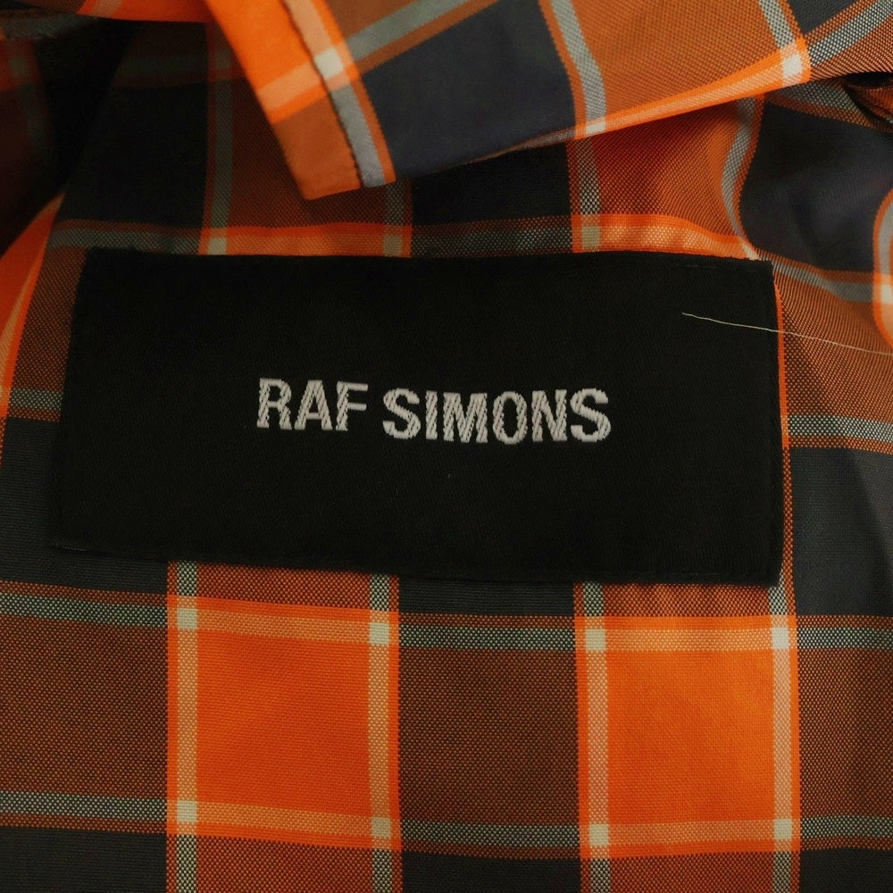 RAF SIMONS(ラフシモンズ) 12SS Nylon Coat ギンガムチェック ナイロンコート オレンジ RS6125