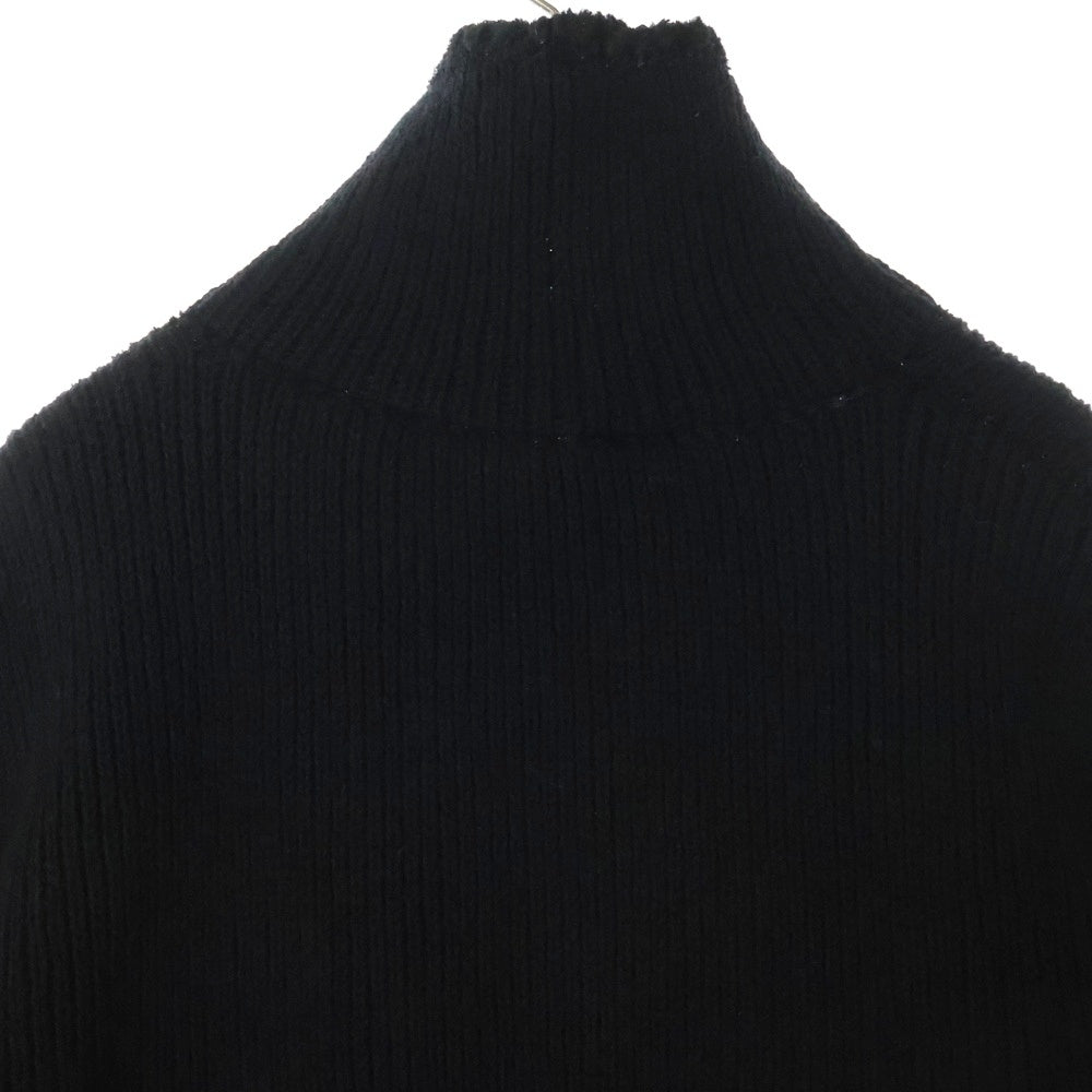 RAF SIMONS(ラフシモンズ) 22AW Reversible Fisherman Sweater ハーフジップ フィッシャーマン ニットセーター ブラック 222-841