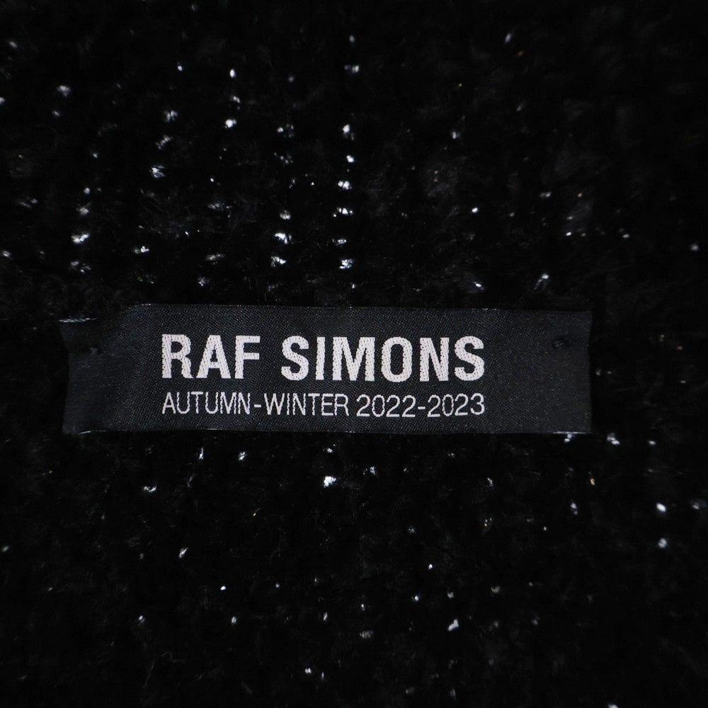 RAF SIMONS(ラフシモンズ) 22AW Reversible Fisherman Sweater ハーフジップ フィッシャーマン ニットセーター ブラック 222-841