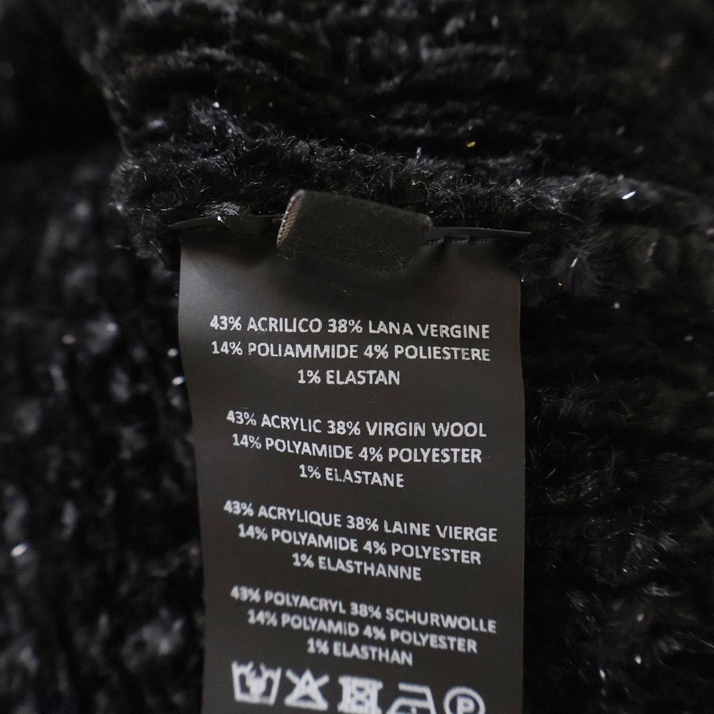 RAF SIMONS(ラフシモンズ) 22AW Reversible Fisherman Sweater ハーフジップ フィッシャーマン ニットセーター ブラック 222-841