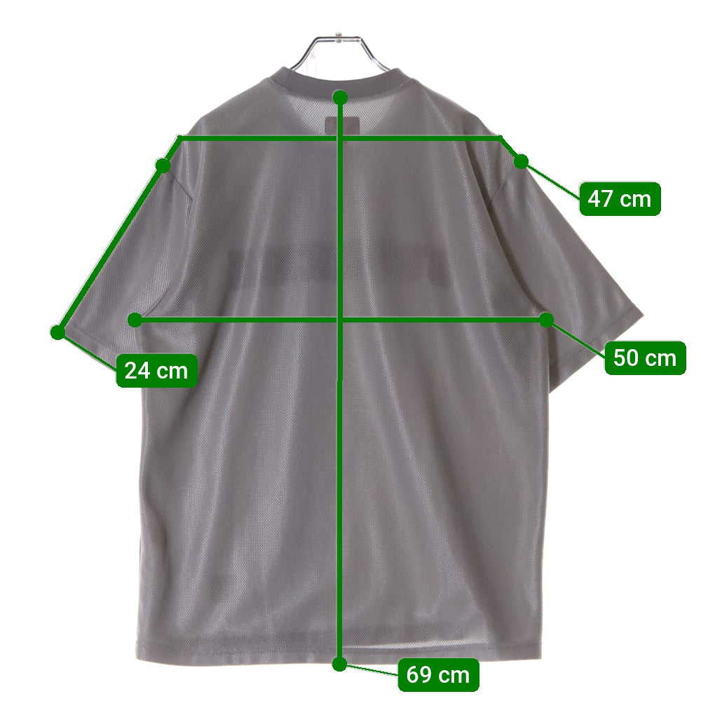 SUPREME(シュプリーム) 20SS Dazzle Mesh S/S Top ロゴ メッシュ 半袖Tシャツ グレー