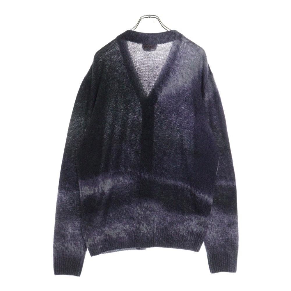 HERMES(エルメス) 24AW Reflets Equestres ルフレ グラデーション カシミヤ混 ニットカーディガン パープル