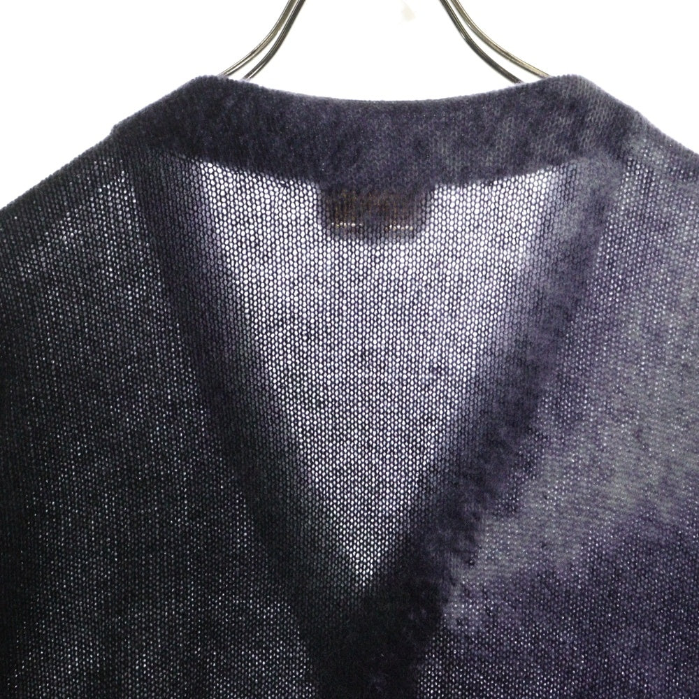 HERMES(エルメス) 24AW Reflets Equestres ルフレ グラデーション カシミヤ混 ニットカーディガン パープル