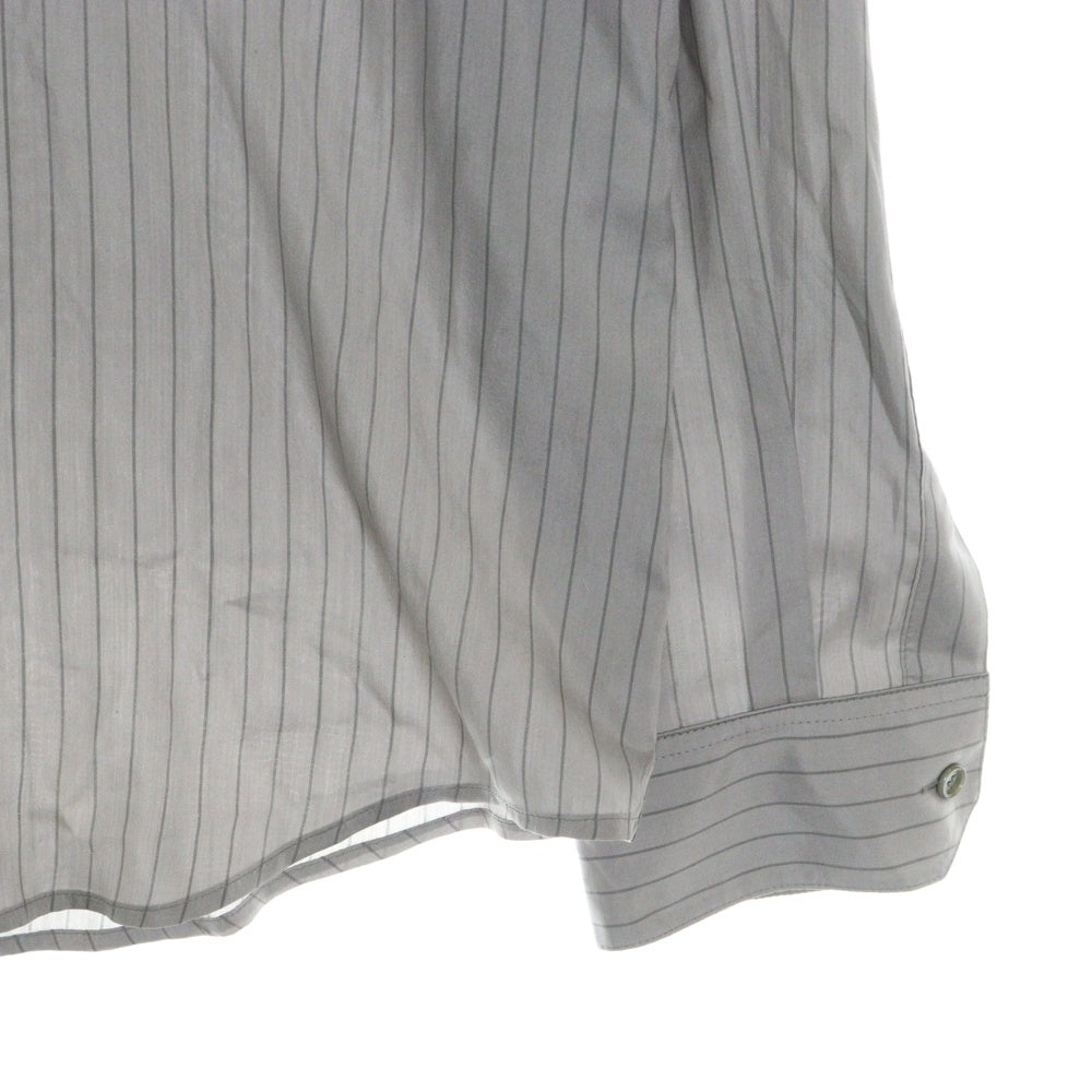 CELINE(セリーヌ) 23AW シルク ストライプロングスリーブ 長袖シャツ グレー 2C813350V.08CQ