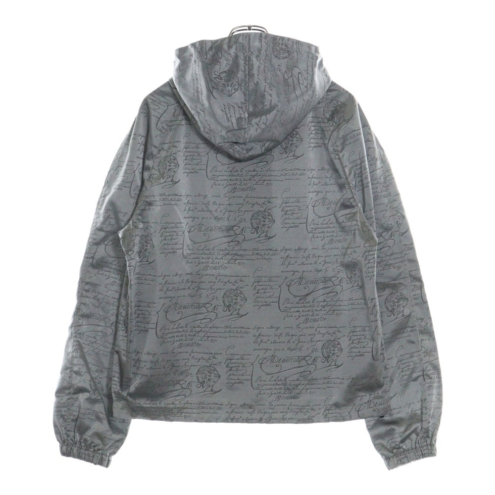 Berluti(ベルルッティ) カリグラフィ ナイロン ジップアップパーカー ジャケット グレー R17OBU71PAEF