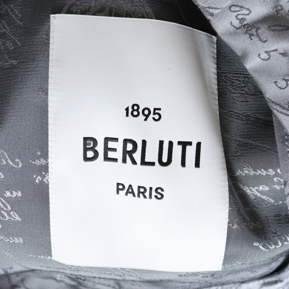 Berluti(ベルルッティ) カリグラフィ ナイロン ジップアップパーカー ジャケット グレー R17OBU71PAEF