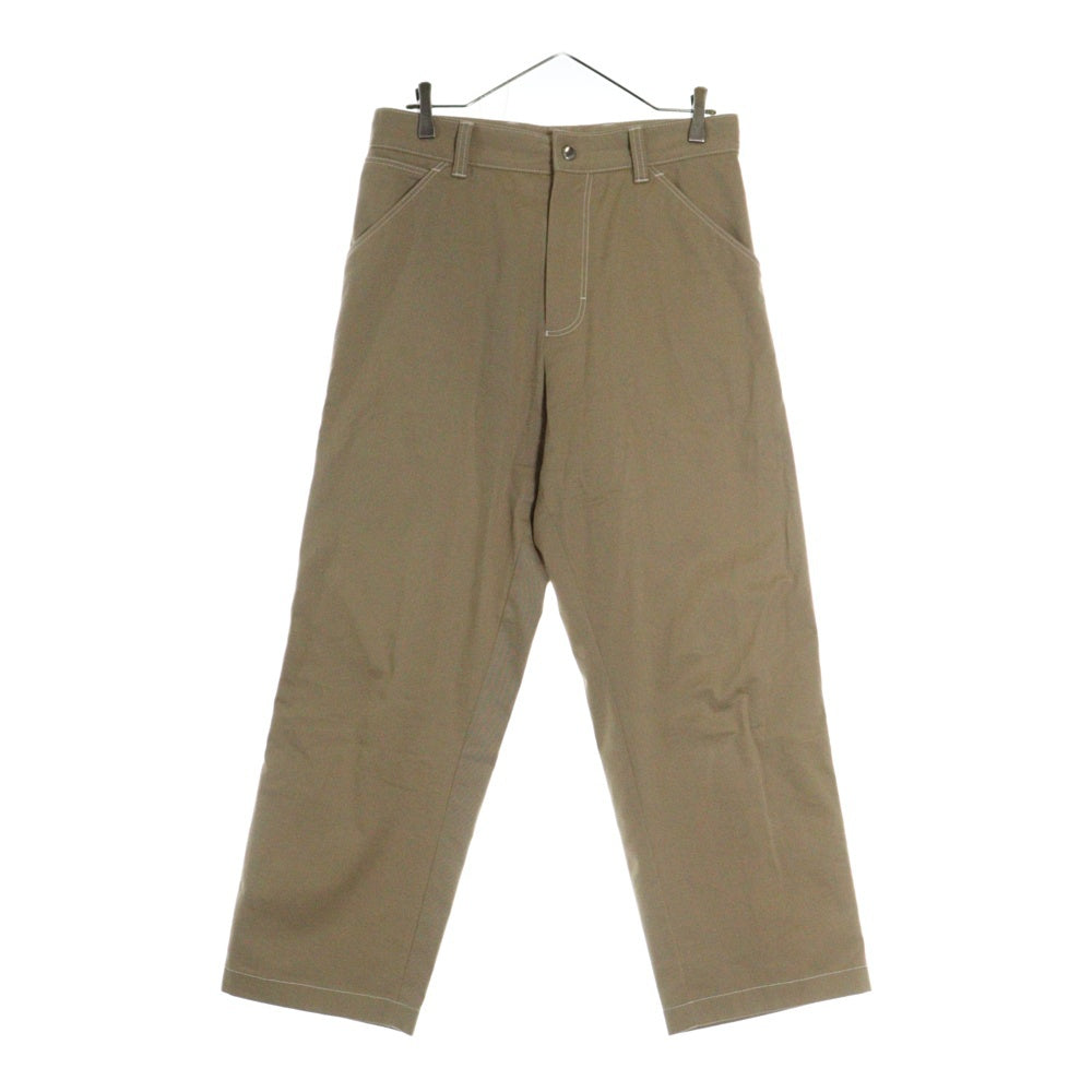 PRADA(プラダ) 23AW トライアングルロゴプレート ストレッチ コットン カーペンター ロングパンツ ベージュ SPH291 S232 108I