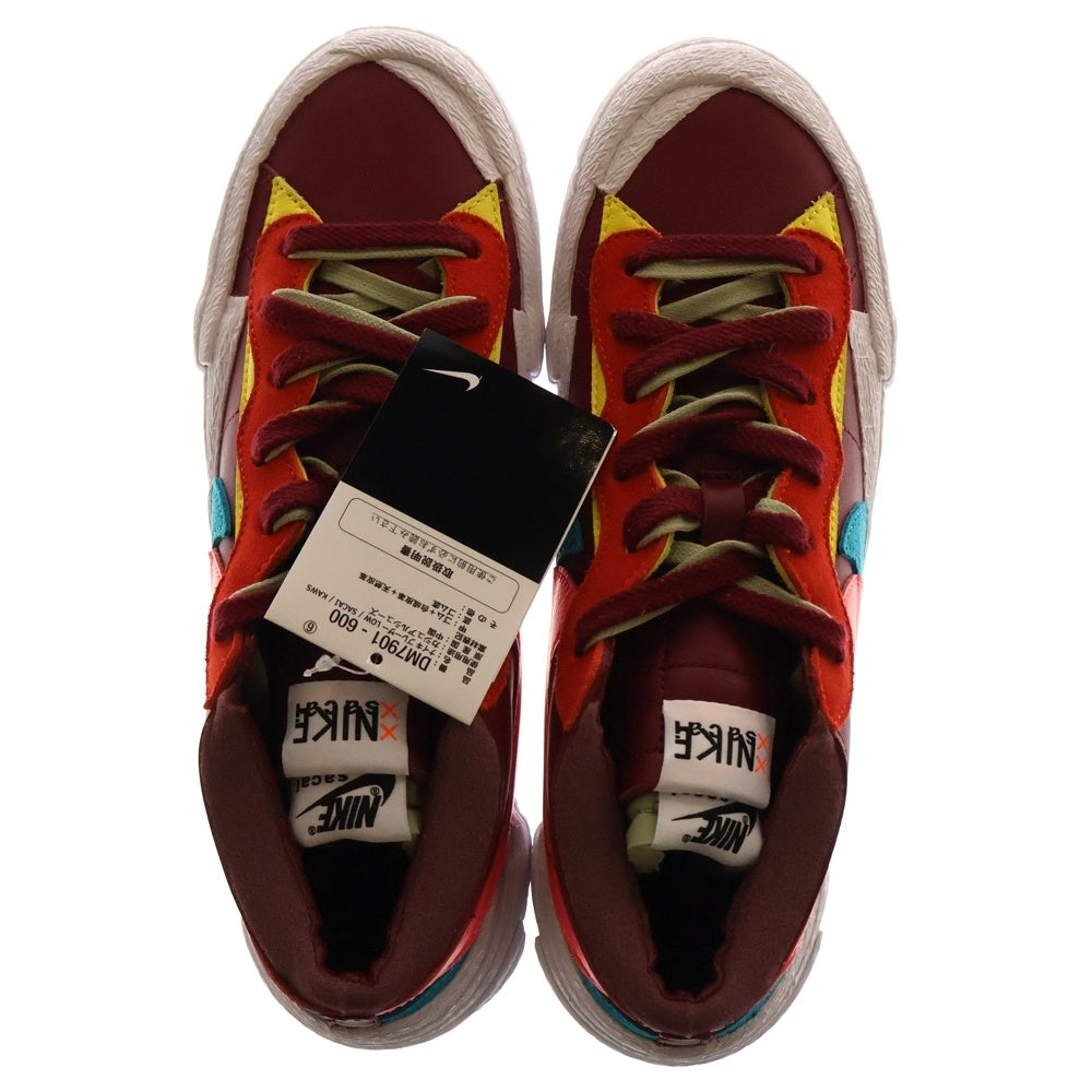 NIKE(ナイキ) × sacai × KAWS BLAZER LOW TEAM RED サカイ カウズ ブレーザー チームレッド ローカットスニーカー マルチ US8/26cm DM7901-600