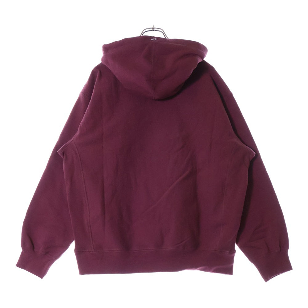 SUPREME(シュプリーム) 21AW Box Logo Hooded Sweatshirt ボックスロゴ スウェットフーディ プルオーバーパーカー ダークレッド