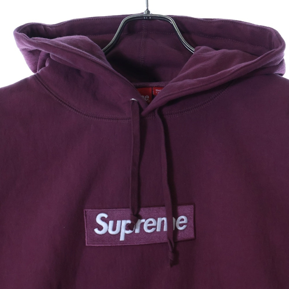SUPREME(シュプリーム) 21AW Box Logo Hooded Sweatshirt ボックスロゴ スウェットフーディ プルオーバーパーカー ダークレッド