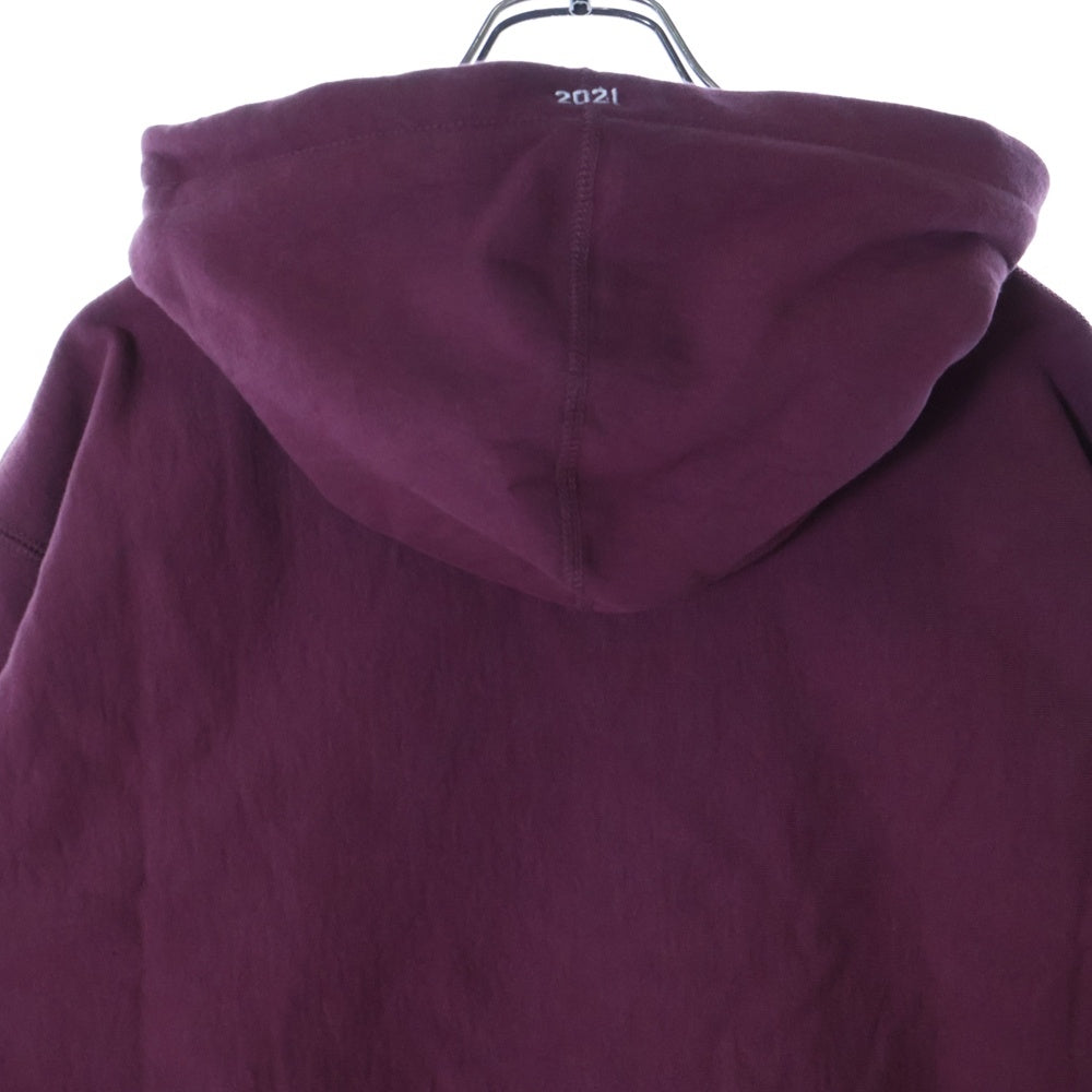 SUPREME(シュプリーム) 21AW Box Logo Hooded Sweatshirt ボックスロゴ スウェットフーディ プルオーバーパーカー ダークレッド