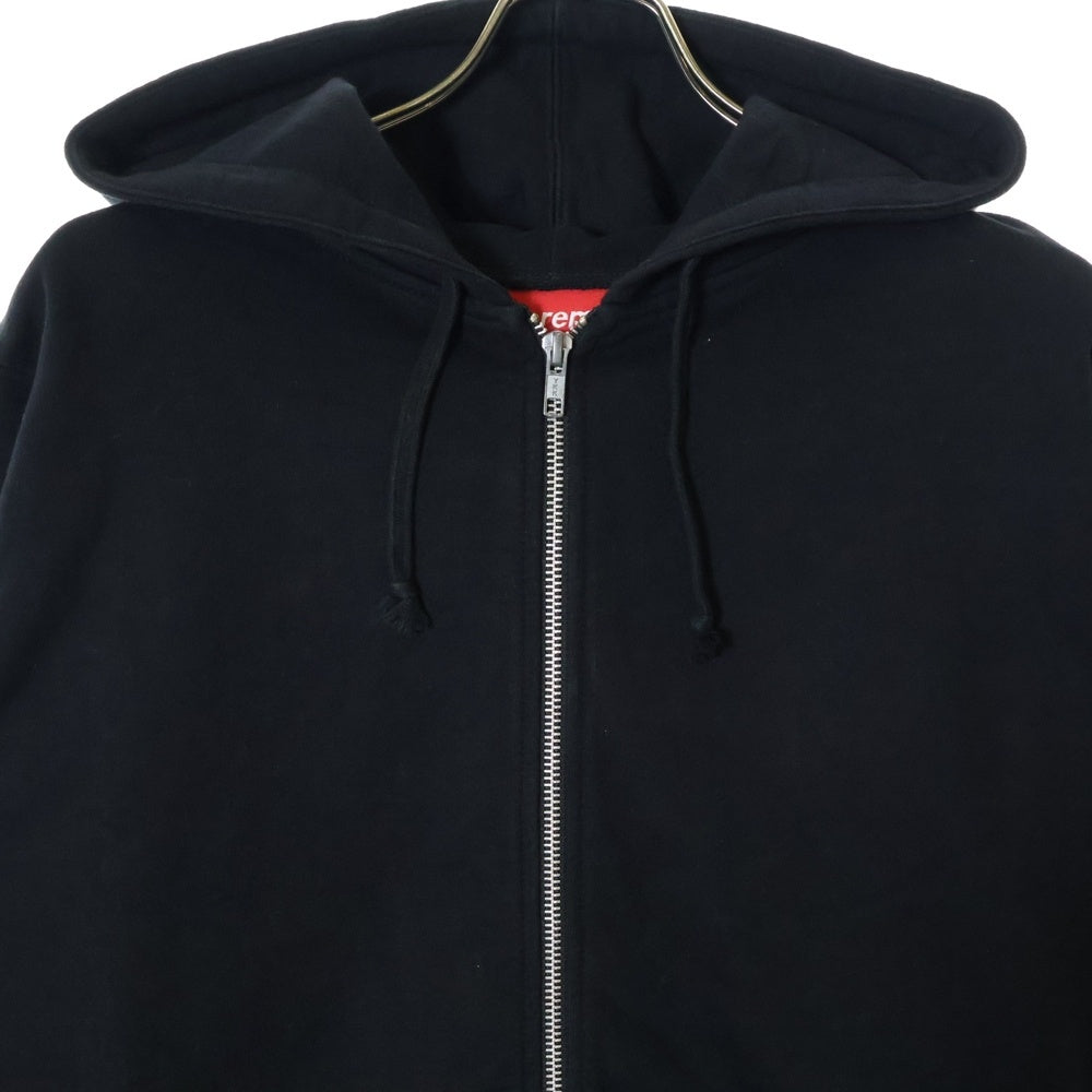 SUPREME(シュプリーム) 14SS ×ANTI HERO Zip Up Hoodie Sweat Shirt アンタイヒーロー ジップアップ スウェットパーカー フーディ ブラック