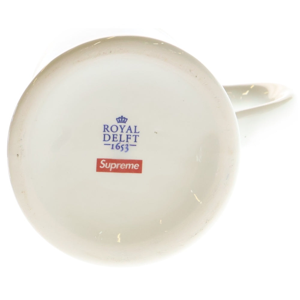 SUPREME(シュプリーム) 21SS Royal Delft 190 Bowery Beer Mug ロイヤルデルフト ビアーマグ マグカップ コップ ホワイト/ブルー■