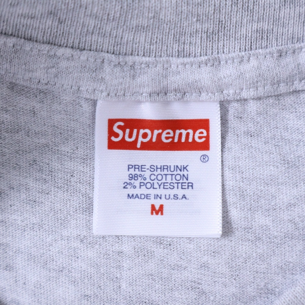 SUPREME(シュプリーム) 23AW Box Log Tee カモフラ ボックスロゴ クルーネック半袖Tシャツ カットソー グレー