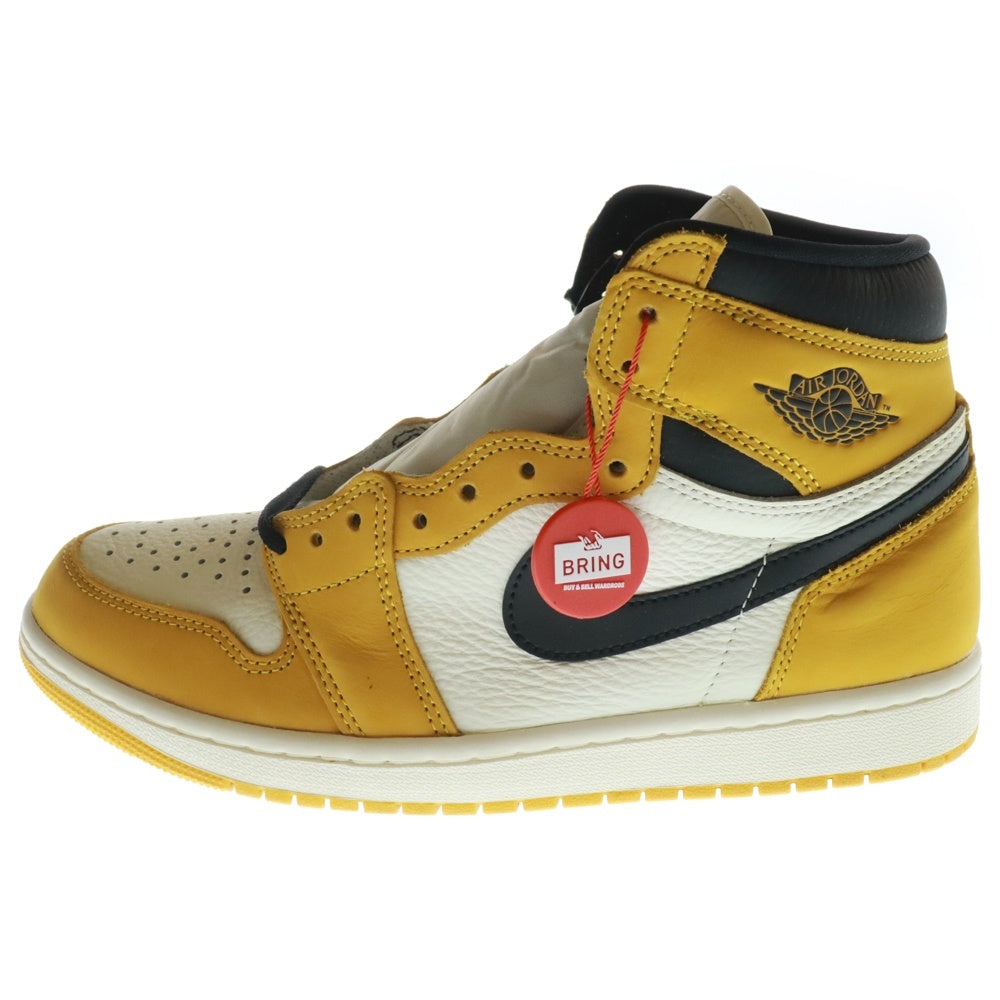 NIKE(ナイキ) AIR JORDAN 1 RETRO HIGH OG Yellow Ochre エアジョーダン1 イエローオークル ハイカットスニーカー シューズ イエロー/ホワイト US8/26cm DZ5485-701