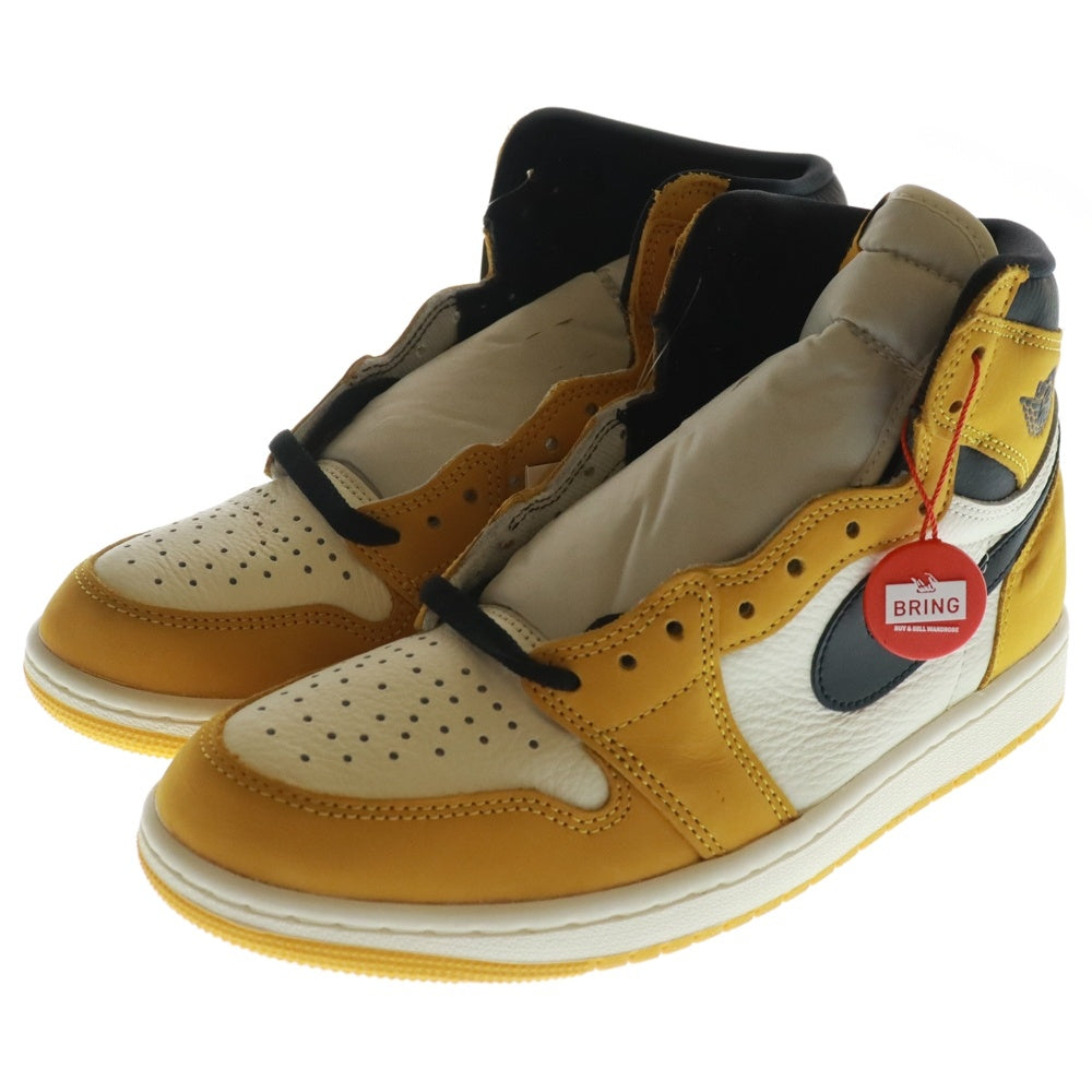 NIKE(ナイキ) AIR JORDAN 1 RETRO HIGH OG Yellow Ochre エアジョーダン1 イエローオークル ハイカットスニーカー シューズ イエロー/ホワイト US8/26cm DZ5485-701