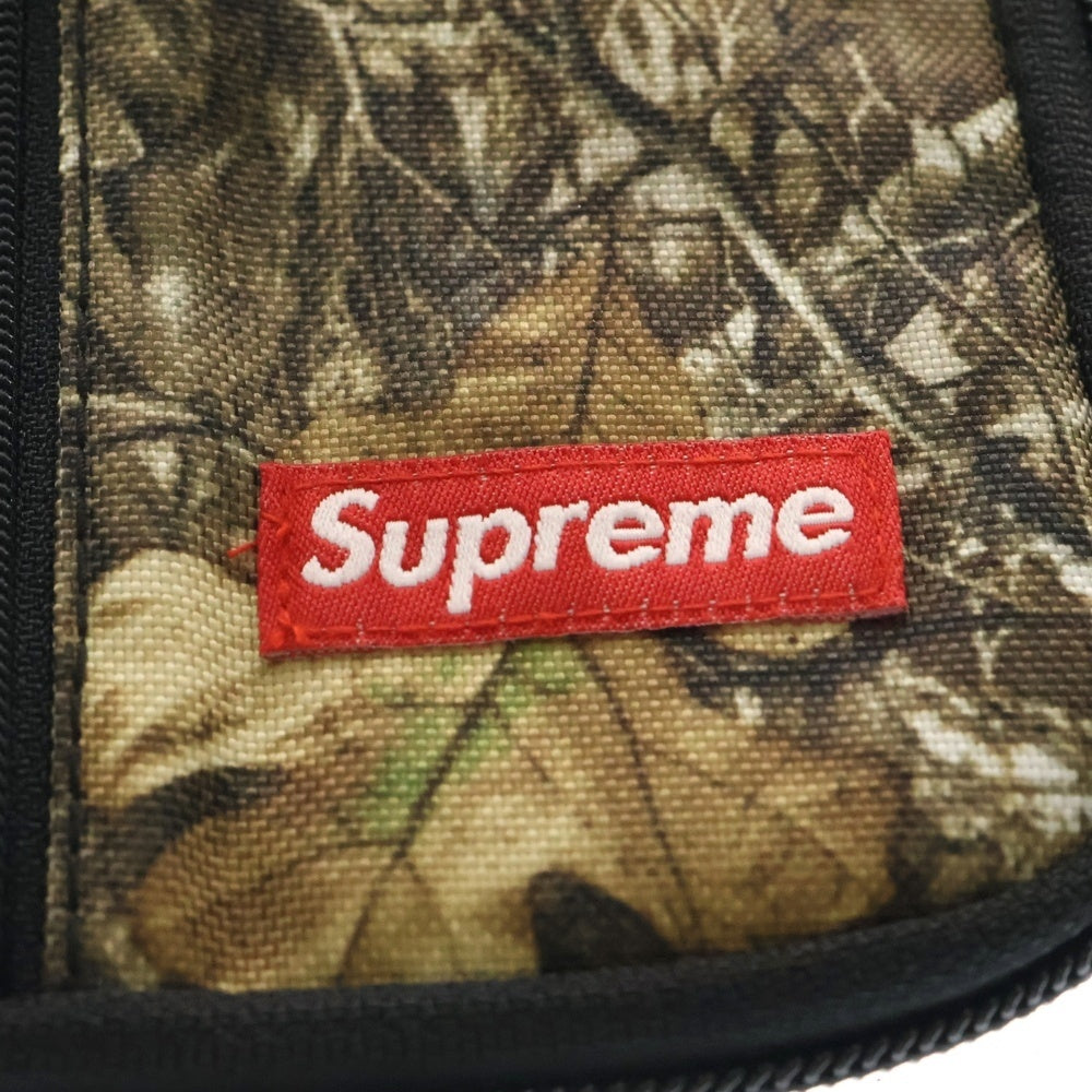 SUPREME(シュプリーム) 19AW Small Zip Pouch Wallet スモールボックスロゴ リアルツリー バッククリア ジップポーチ ウォレット 小物入れ バッグ カーキ