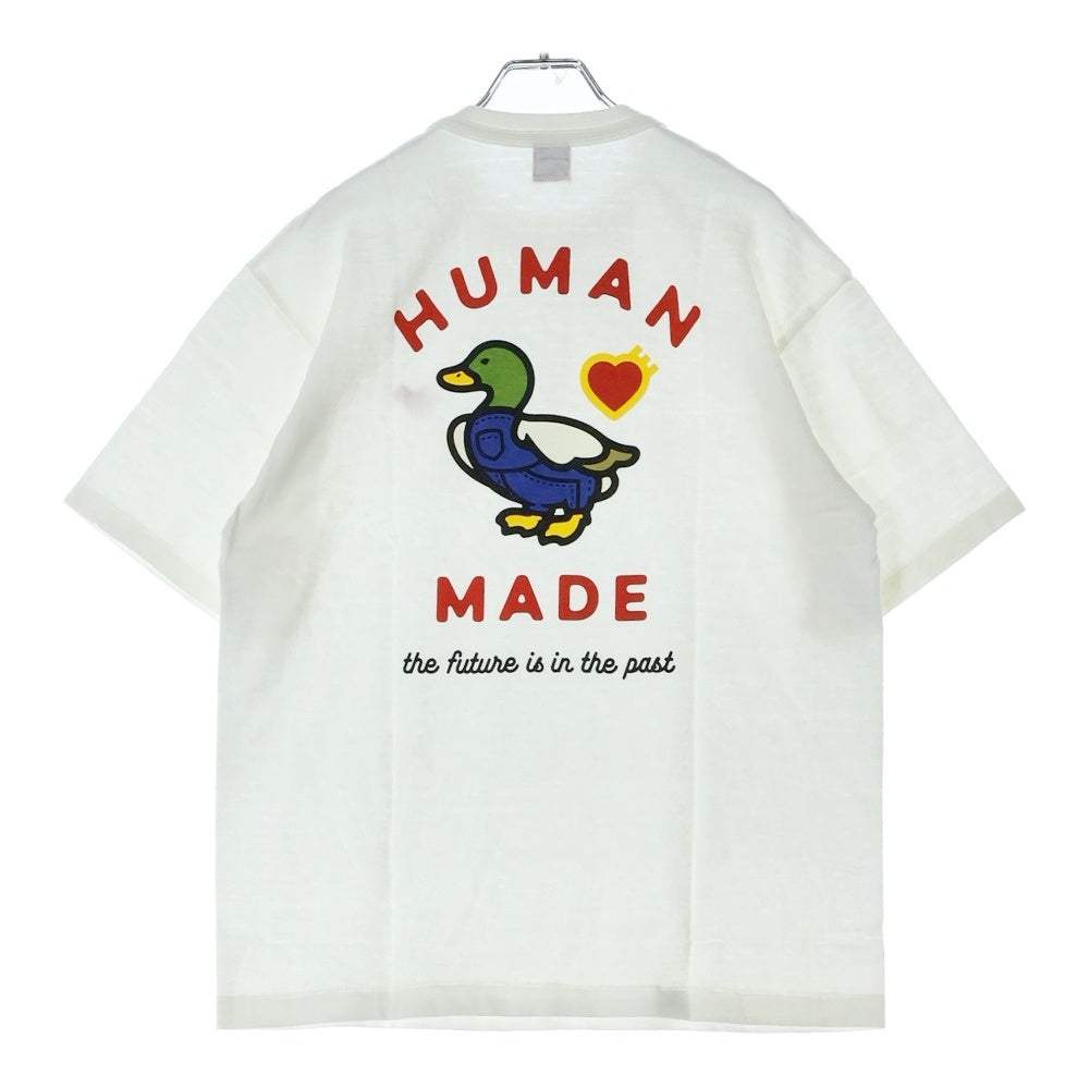 HUMAN MADE(ヒューマンメイド) 24AW GRAPHIC T-SHIRT DUCK グラフィック ダックプリント 鴨 半袖Tシャツ ホワイト HM28TE002