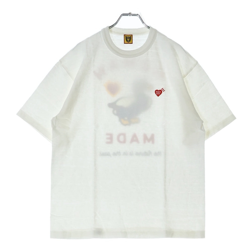 HUMAN MADE(ヒューマンメイド) 24AW GRAPHIC T-SHIRT DUCK グラフィック ダックプリント 鴨 半袖Tシャツ ホワイト HM28TE002
