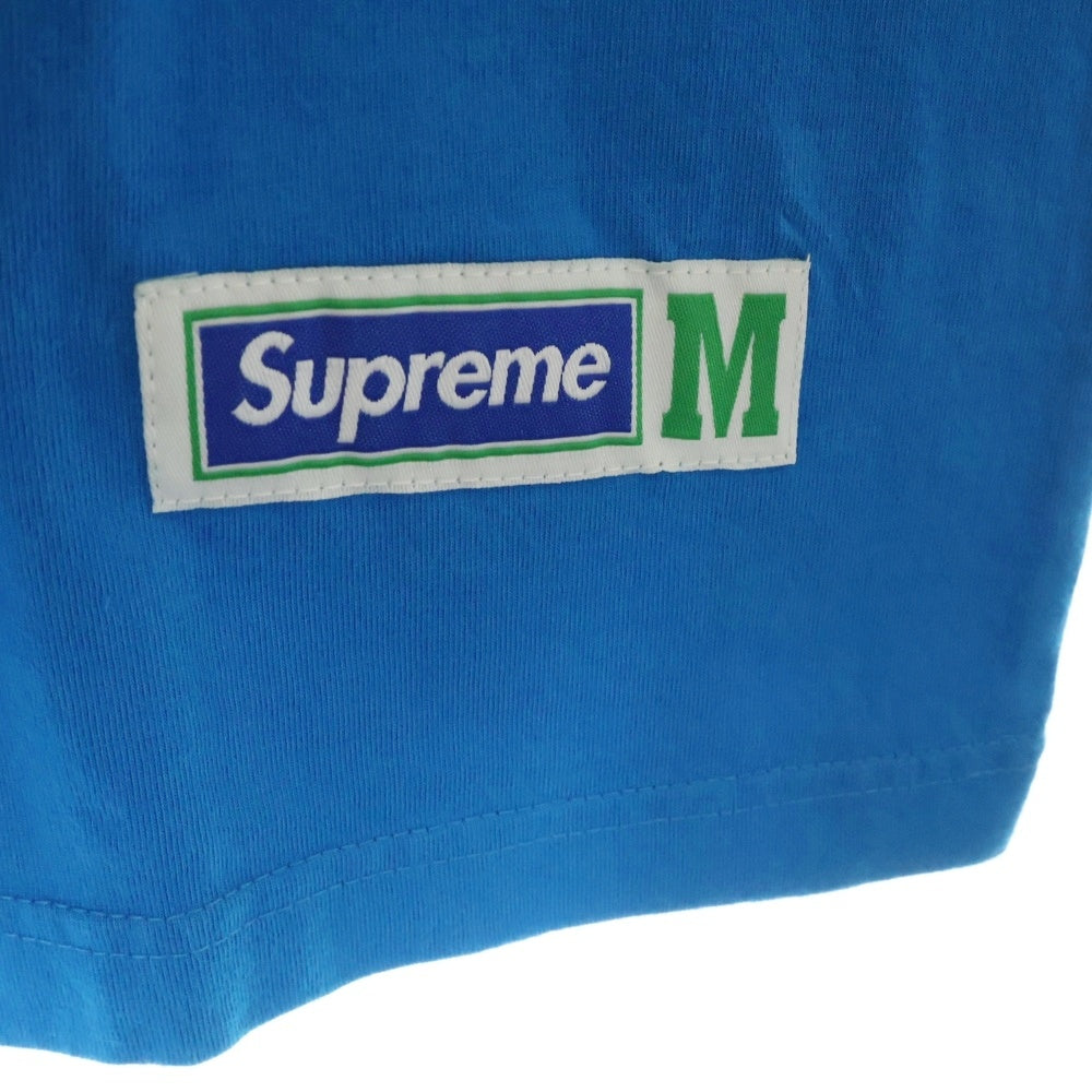 SUPREME(シュプリーム) 19SS Athletic Label S/S Top ラベルパッチ クルーネック半袖Tシャツ カットソー ブルー