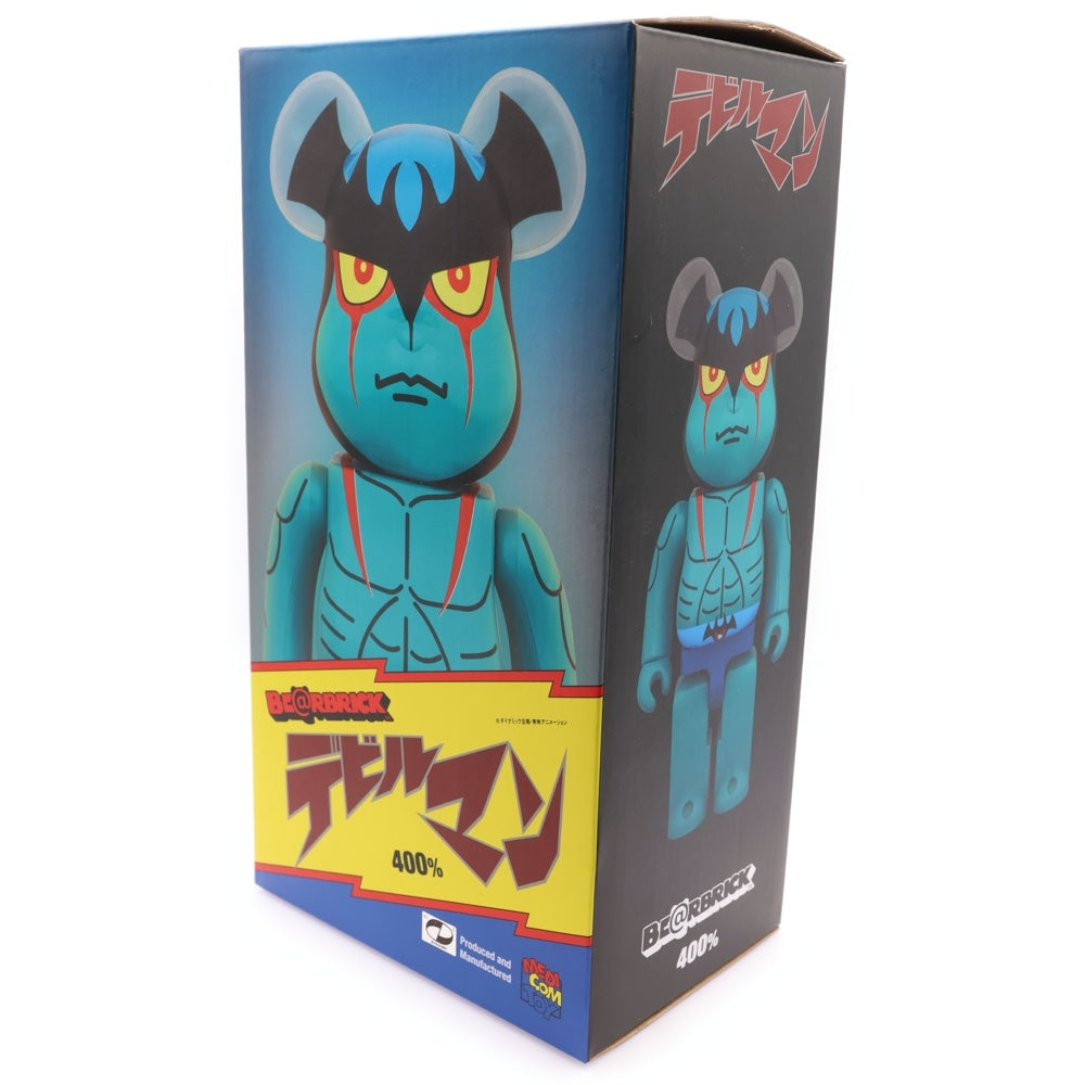 MEDICOM TOY(メディコムトイ) BE@RBRICK デビルマン誕生 40+1周年 特別企画 400% ベアブリック 人形 フィギュア ブルー/グリーン