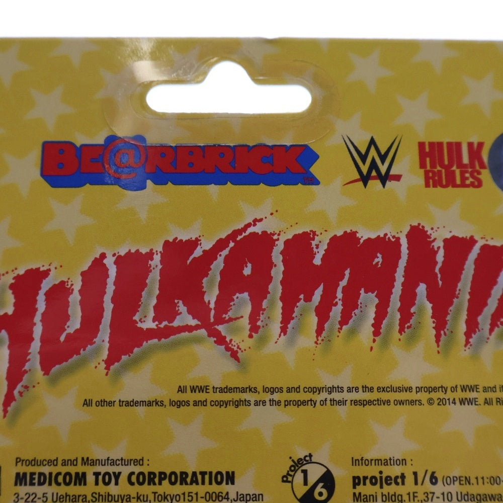 MEDICOM TOY(メディコムトイ) BE@RBRICK HULKAMANIA 100% ベアブリック ハルカマニア ハルクホーガン 人形 フィギュア イエロー