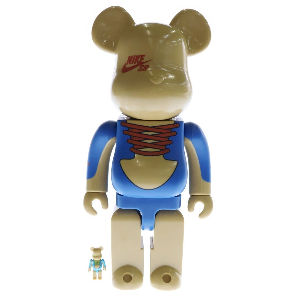 MEDICOM TOY(メディコムトイ) 2006年 BE@RBRICK NIKE SB 400%&50% ベアブリック ナイキ エスビー 人形 フィギュア イエロー/ブルー