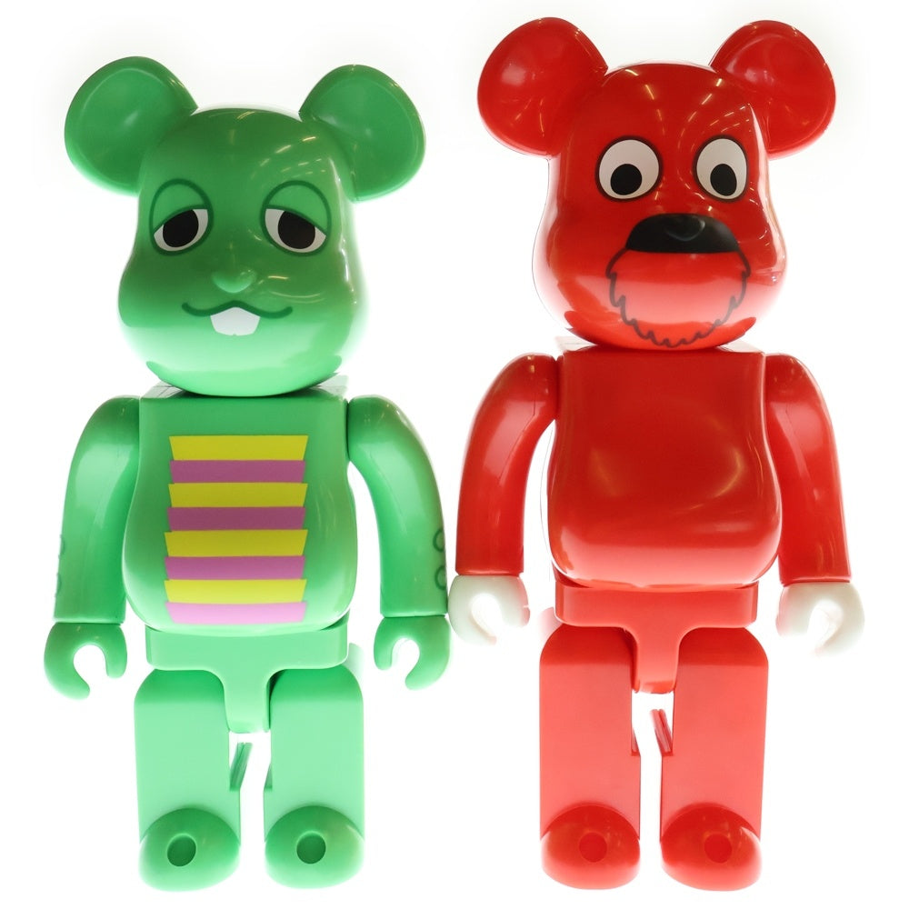 MEDICOM TOY(メディコムトイ) BE@RBRICK ガチャピン&ムック 2Pack 400% Set ベアブリック フィギュア 人形 レッド/グリーン