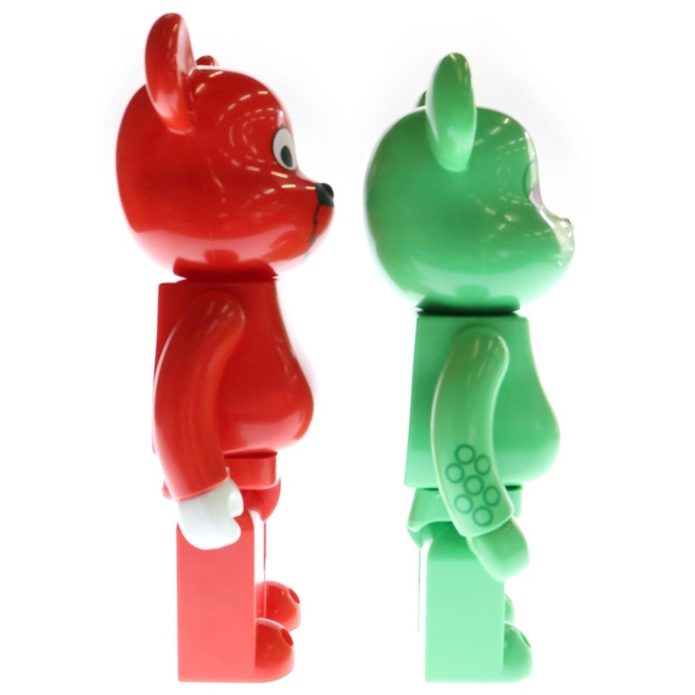 MEDICOM TOY(メディコムトイ) BE@RBRICK ガチャピン&ムック 2Pack 400% Set ベアブリック フィギュア 人形 レッド/グリーン