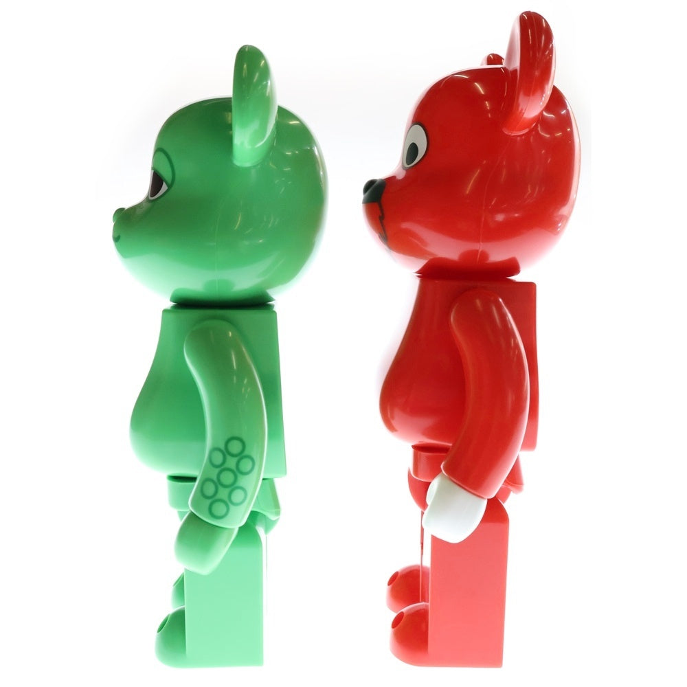 MEDICOM TOY(メディコムトイ) BE@RBRICK ガチャピン&ムック 2Pack 400% Set ベアブリック フィギュア 人形 レッド/グリーン