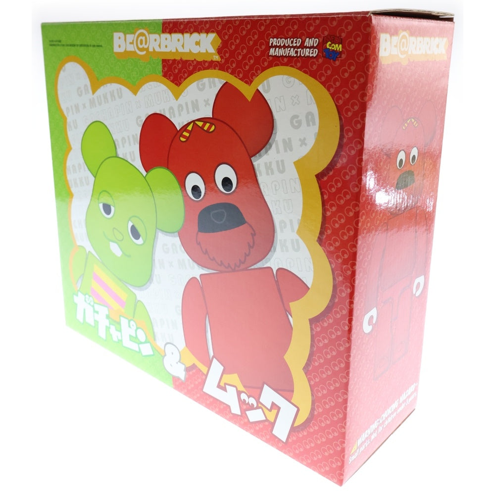 MEDICOM TOY(メディコムトイ) BE@RBRICK ガチャピン&ムック 2Pack 400% Set ベアブリック フィギュア 人形 レッド/グリーン
