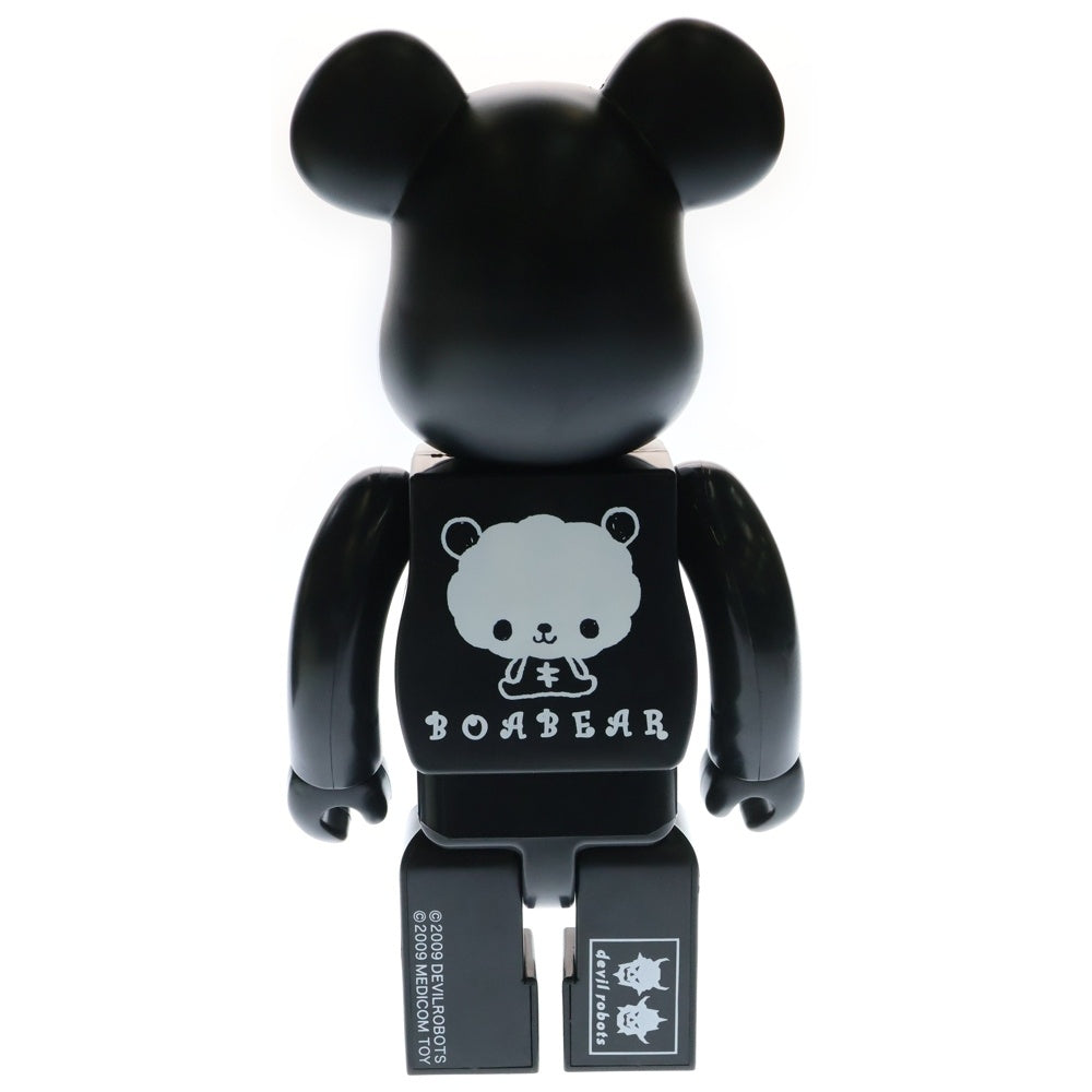 MEDICOM TOY(メディコムトイ) BE@RBRICK BOABEAR 400% ベアブリック ボアベア デビルロボッツ 1/6計画限定 フィギュア 人形 ブラック/ホワイト