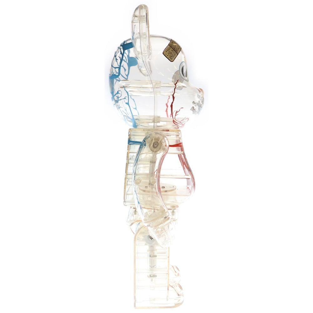 MEDICOM TOY(メディコムトイ) BE@RBRICK DR ROMANELLI 400% ベアブリック ドクター ロマネリ フィギュア 人形 クリア