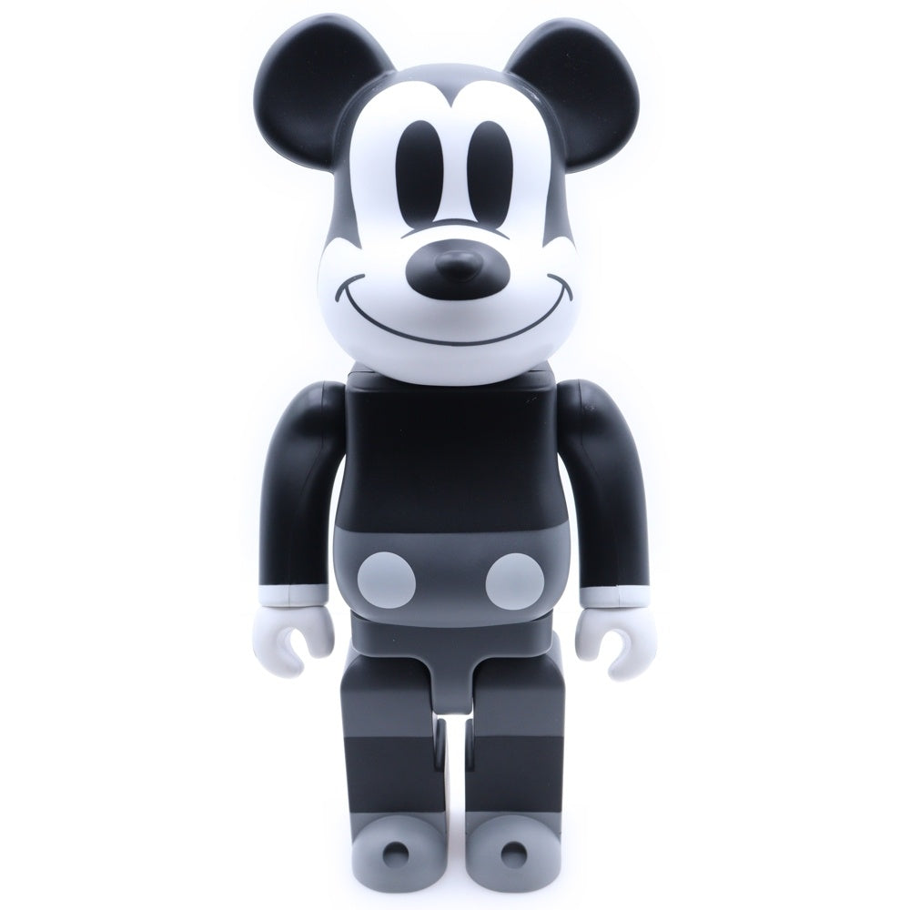 MEDICOM TOY(メディコムトイ) BE@RBRICK MICKEY MOUSE BLACK&WHITE ver 400% ベアブリック ミッキー マウス ディズニー フィギュア 人形 ブラック/ホワイト