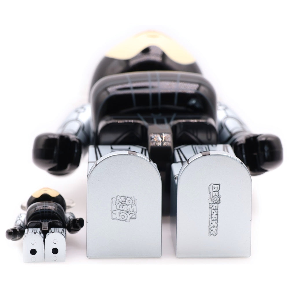 MEDICOM TOY(メディコムトイ) BE@RBRICK ROBOCOP 100% & 400% Set ベアブリック ロボコップ フィギュア 人形 グレー/ブラック