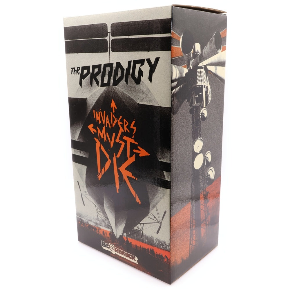 MEDICOM TOY(メディコムトイ) BE@RBRICK PRODIGY INVADERS MUST DIE 400% ベアブリック プロディジー インヴェイダーズ マスト ダイ フィギュア 人形 ブラック/オレンジ