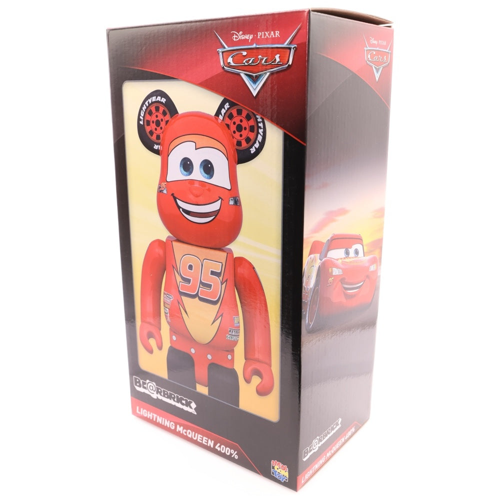 MEDICOM TOY(メディコムトイ) BE@RBRICK LIGHTNING McQUEEN 400% ベアブリック カーズ ライトニング・マックイーン フィギュア 人形 レッド