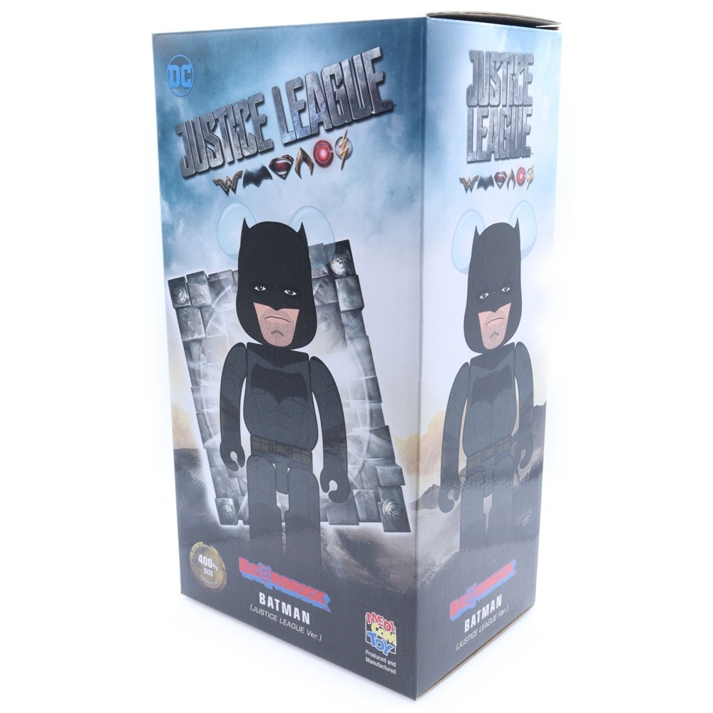 MEDICOM TOY(メディコムトイ) BE@RBRICK BATMAN JUSTICE LEAGUE Ver 400% ベアブリック バットマン ジャスティス レジェンド フィギュア 人形 ブラック