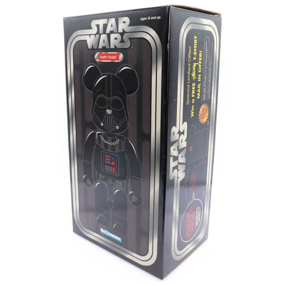 MEDICOM TOY(メディコムトイ) 800個限定 BE@RBRICK STUSSY STAR WARS DARTH VADER 400% ベアブリック ストゥーシー スターウォーズ ダースベイダー フィギュア 人形 ブラック