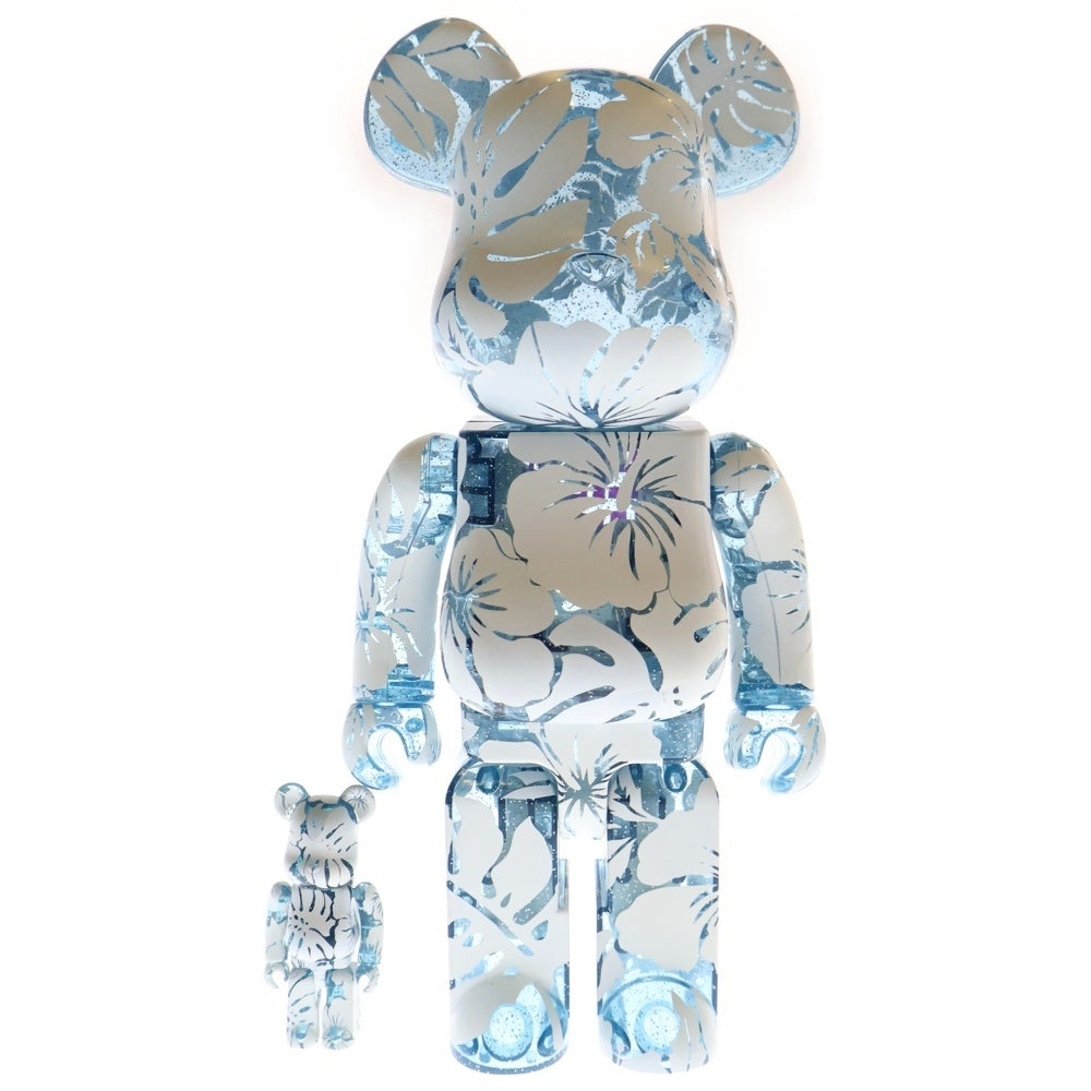 MEDICOM TOY(メディコムトイ) BE@RBRICK LEILOW 100%&400% ベアブリック レイロウ フィギュア 人形 ブルー/ホワイト