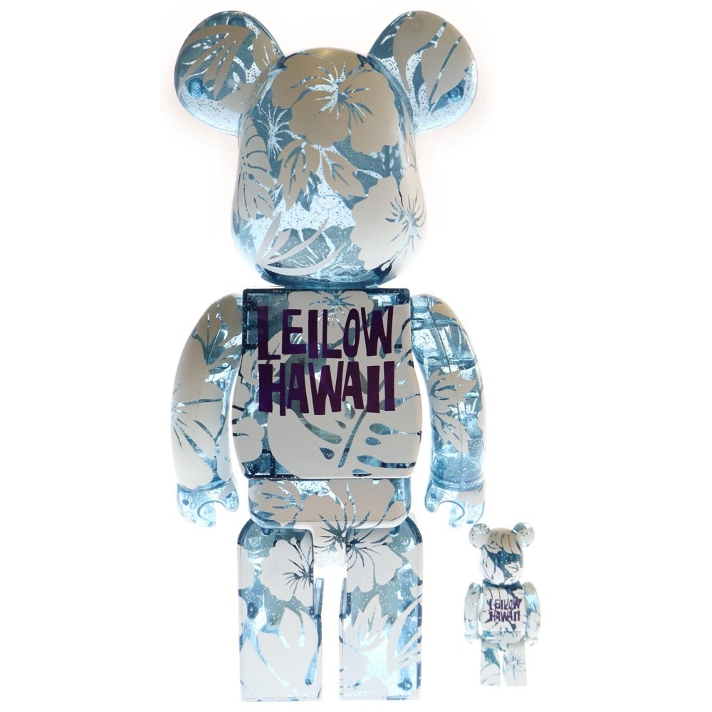 MEDICOM TOY(メディコムトイ) BE@RBRICK LEILOW 100%&400% ベアブリック レイロウ フィギュア 人形 ブルー/ホワイト