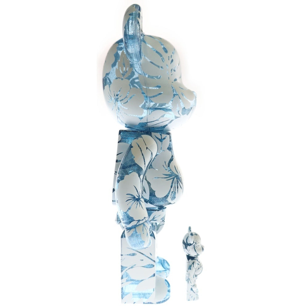 MEDICOM TOY(メディコムトイ) BE@RBRICK LEILOW 100%&400% ベアブリック レイロウ フィギュア 人形 ブルー/ホワイト