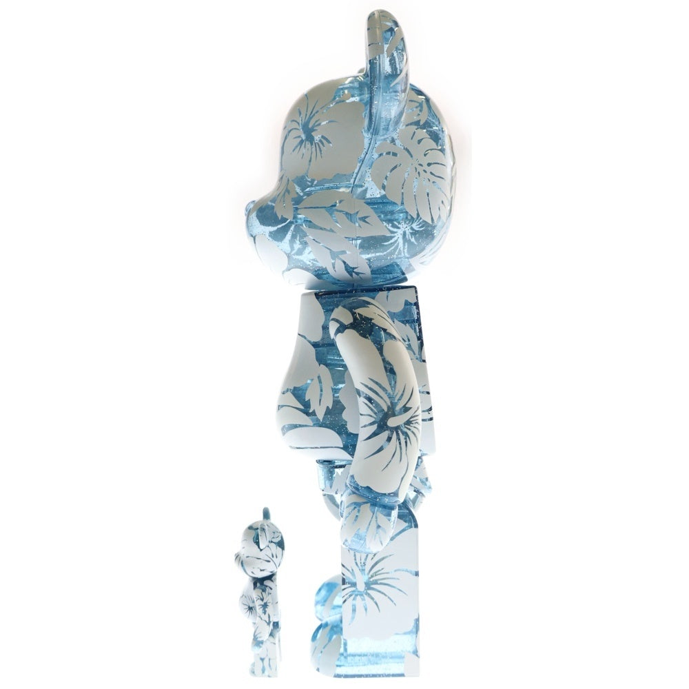 MEDICOM TOY(メディコムトイ) BE@RBRICK LEILOW 100%&400% ベアブリック レイロウ フィギュア 人形 ブルー/ホワイト