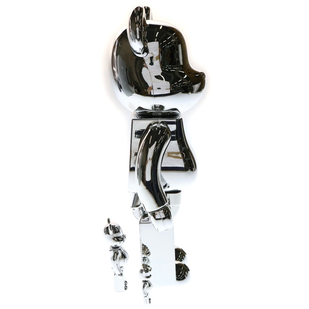 MEDICOM TOY(メディコムトイ) 10周年記念 BE＠RBRICK STAPLE 50%&100%&400% SET ベアブリック ステイプル フィギュア 人形 シルバー
