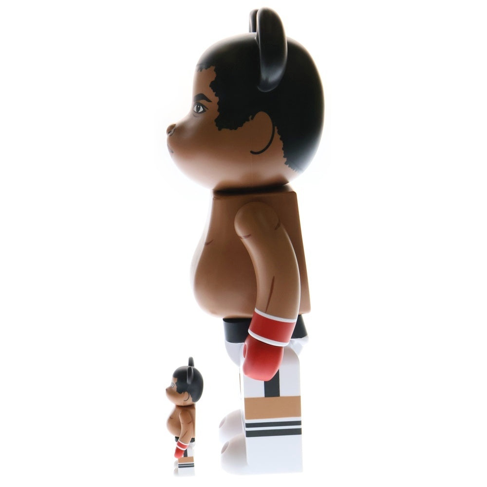 MEDICOM TOY(メディコムトイ) BE＠RBRICK Muhammad Ali 100%&400% Set ベアブリック モハメド アリ フィギュア 人形 ベージュ/ブラック