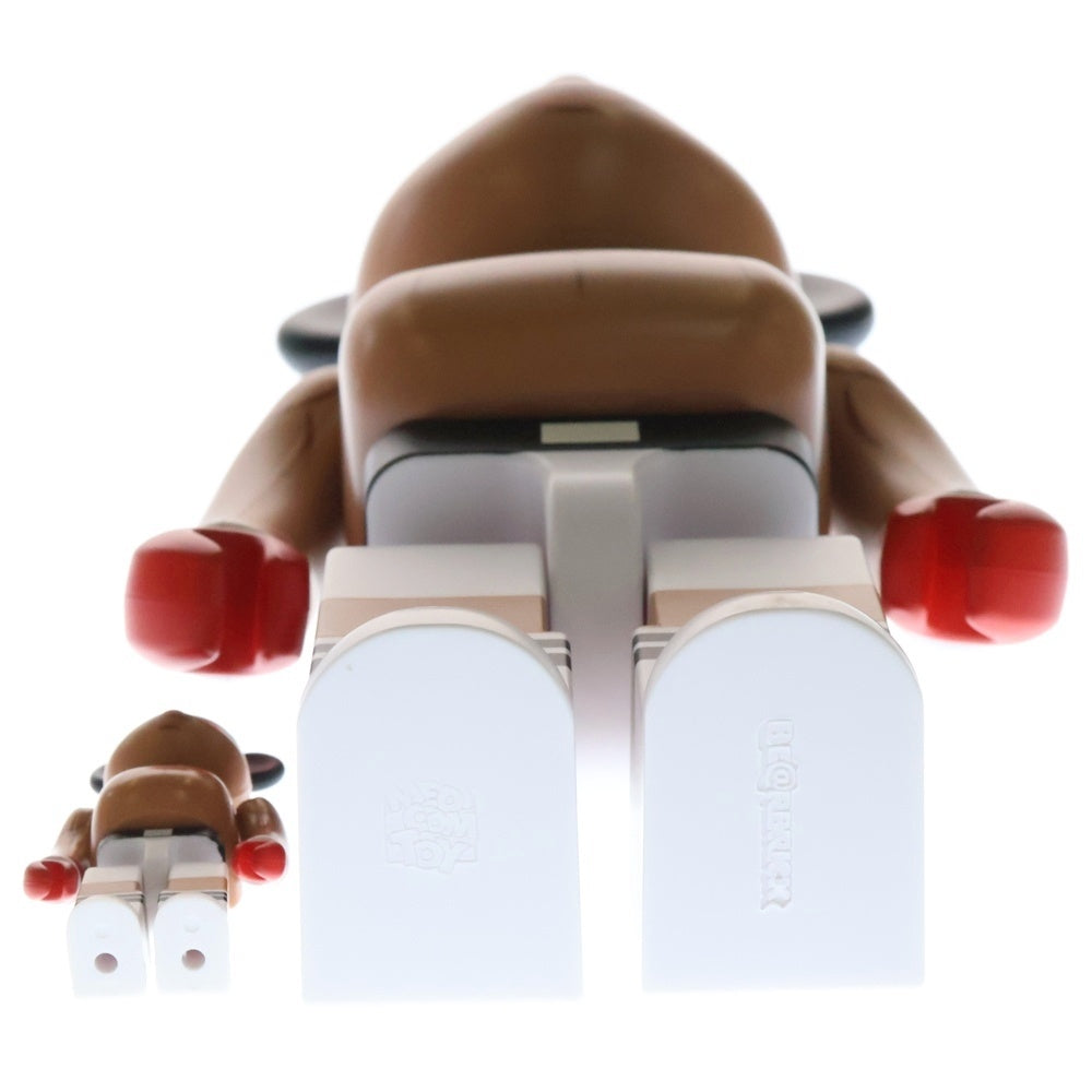 MEDICOM TOY(メディコムトイ) BE＠RBRICK Muhammad Ali 100%&400% Set ベアブリック モハメド アリ フィギュア 人形 ベージュ/ブラック