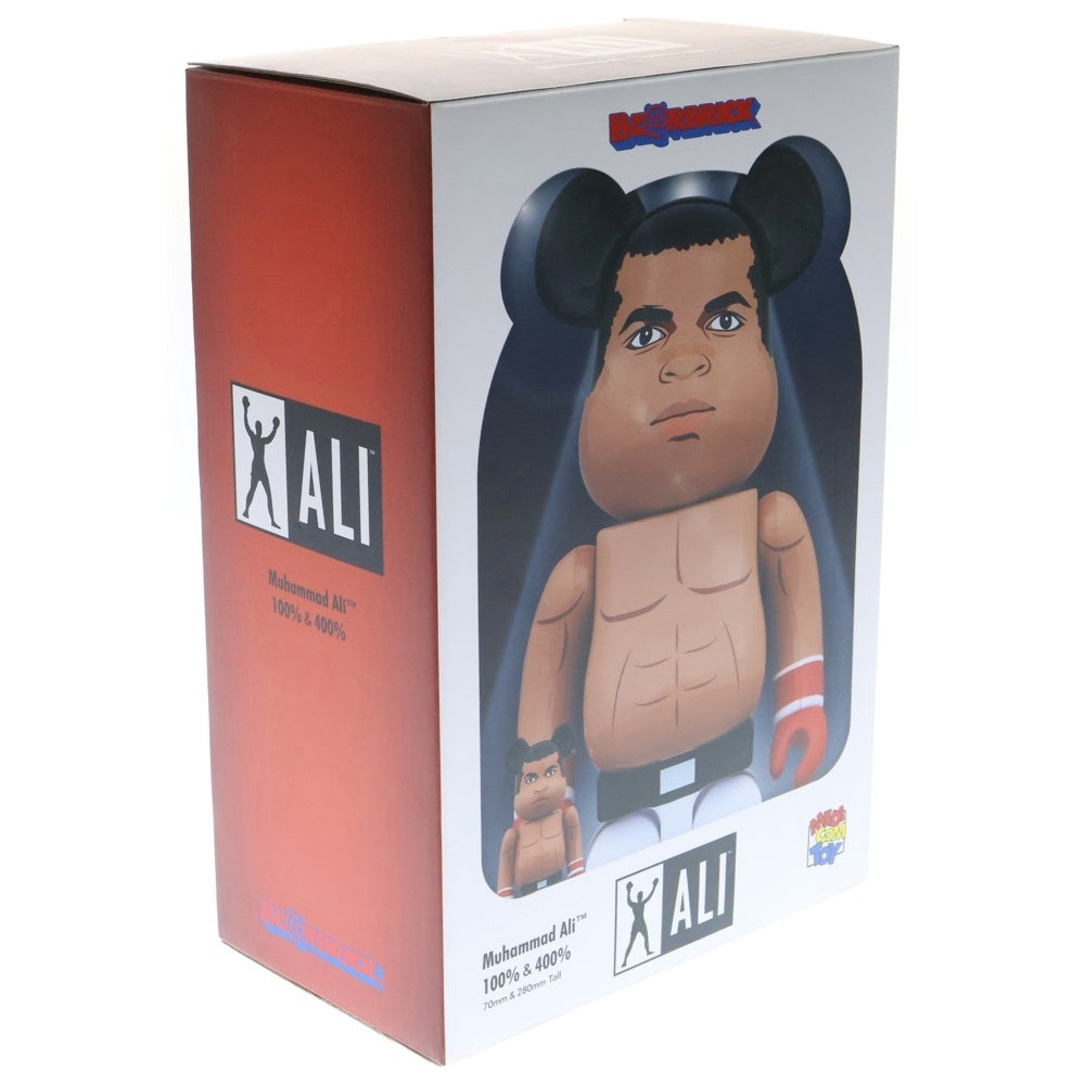MEDICOM TOY(メディコムトイ) BE＠RBRICK Muhammad Ali 100%&400% Set ベアブリック モハメド アリ フィギュア 人形 ベージュ/ブラック