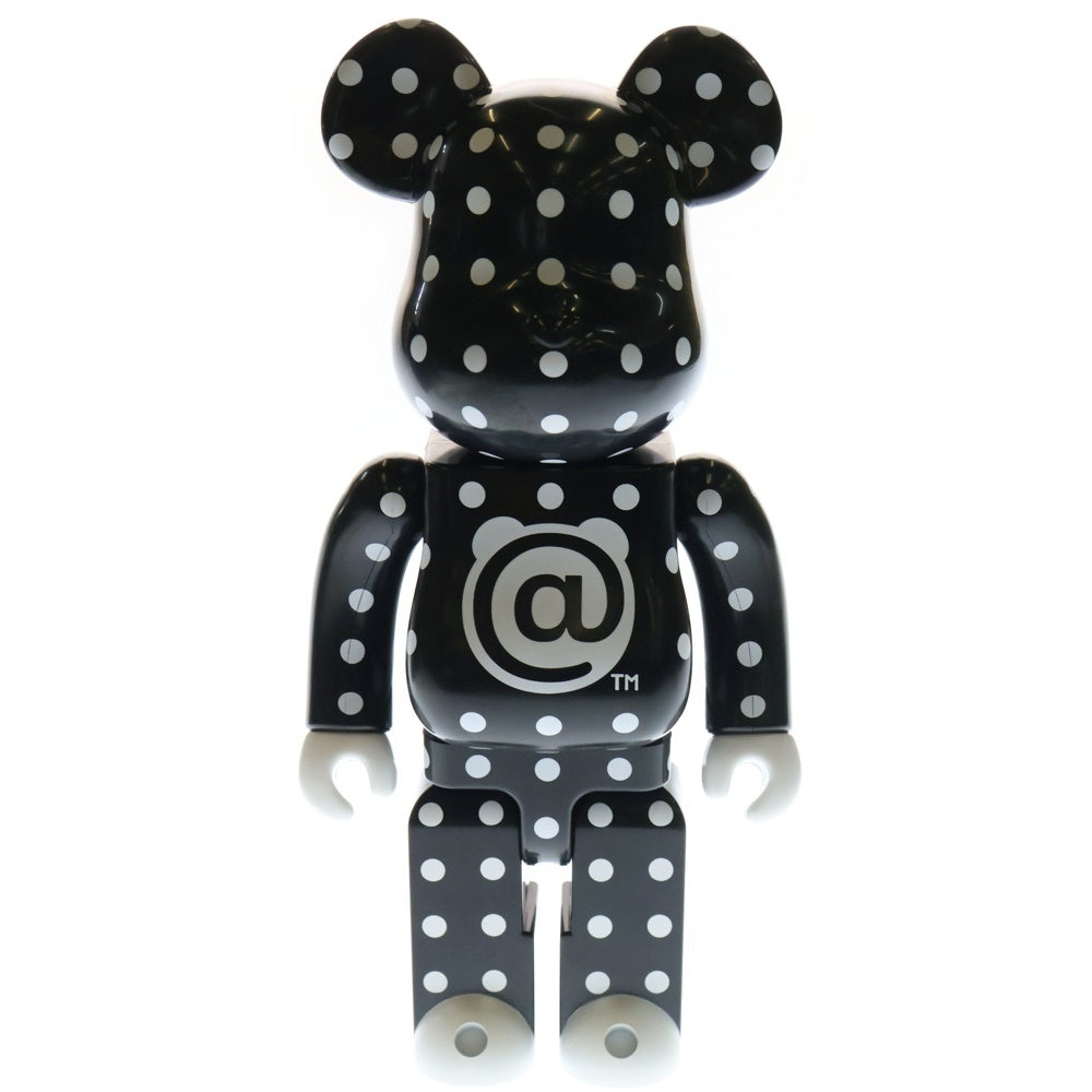 MEDICOM TOY(メディコムトイ) BE@RBRICK POLKA DOTS 400% ベアブリック ポルカドット 人形 フィギュア ブラック/ホワイト