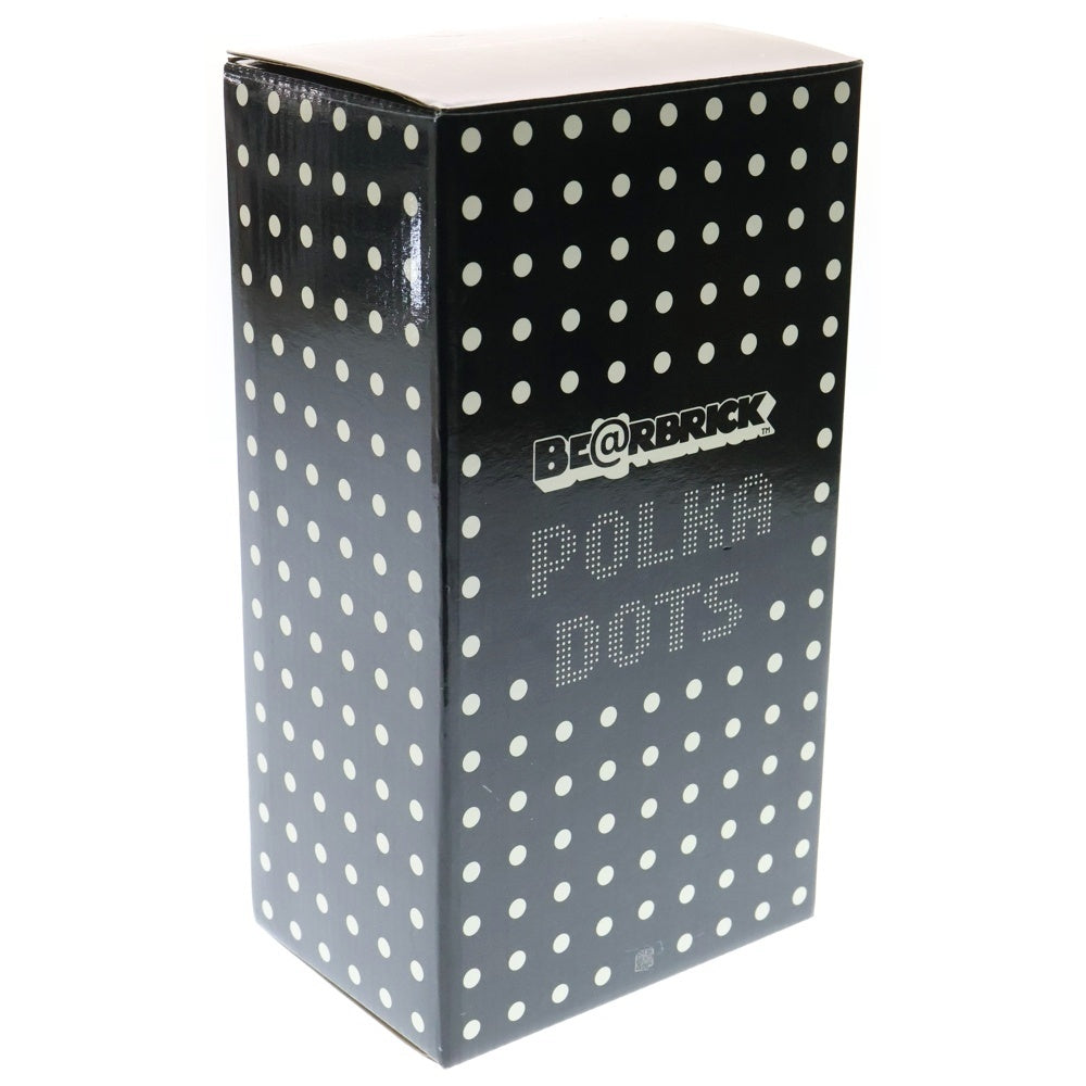 MEDICOM TOY(メディコムトイ) BE@RBRICK POLKA DOTS 400% ベアブリック ポルカドット 人形 フィギュア ブラック/ホワイト